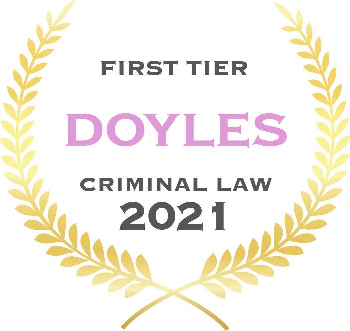 First tier Doyles criminal law 2021 - Fisher Dore Lawyers