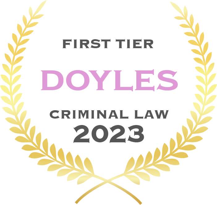 First tier Doyles criminal law 2023 - Fisher Dore Lawyers