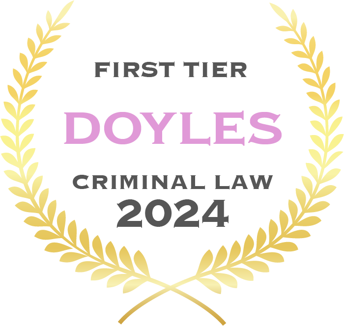 First tier Doyles criminal law 2024 - Fisher Dore Lawyers