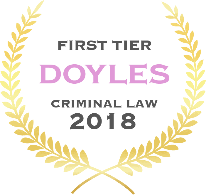 First tier Doyles criminal law 2018 - Fisher Dore Lawyers