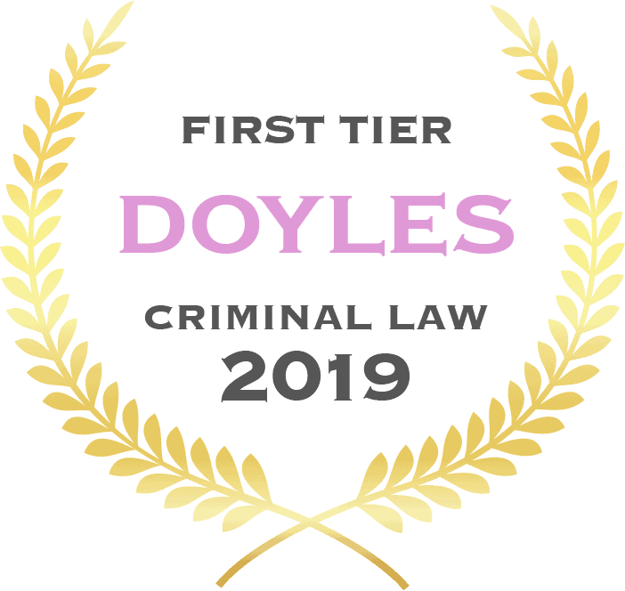 First tier Doyles criminal law 2019 - Fisher Dore Lawyers