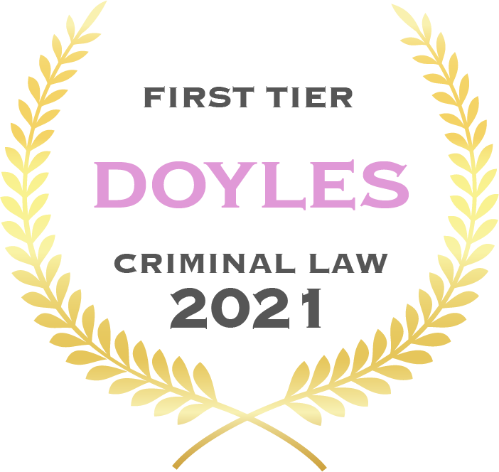 First tier Doyles criminal law 2021 - Fisher Dore Lawyers
