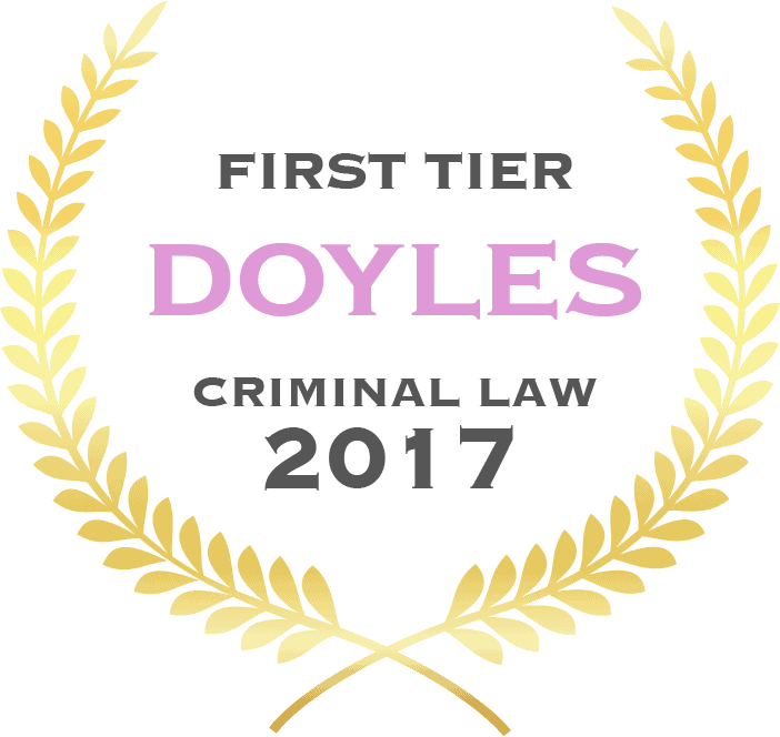 First tier Doyles criminal law 2017 - Fisher Dore Lawyers