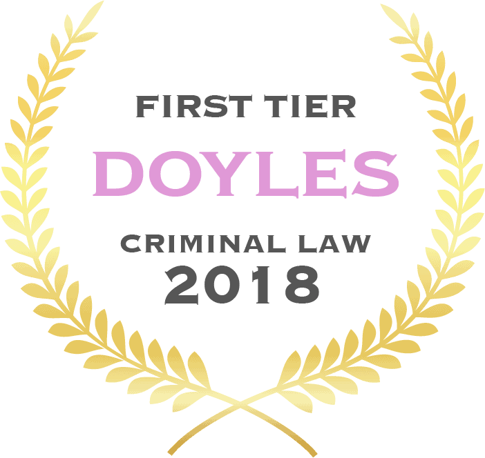 First tier Doyles criminal law 2018 - Fisher Dore Lawyers